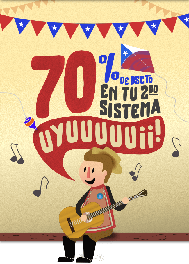 70% de descuento en tu 2do Sistema