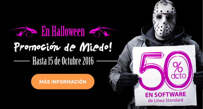 Transtecnia - En Halloween! Promoción de Miedo! 50% dcto. en Software hasta 15 de Octubre