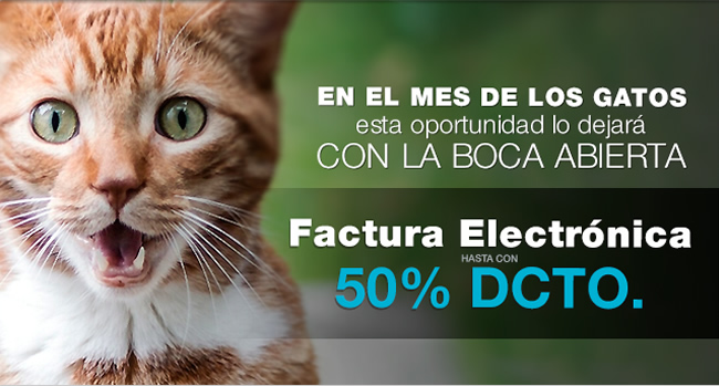 Hasta 50% de descuento en Factura Electrónica