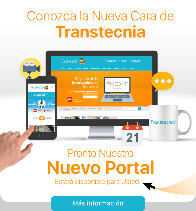 Conozca la nueva cara de Transtecnia. Visite nuestro nuevo Portal. www.transtecnia.cl