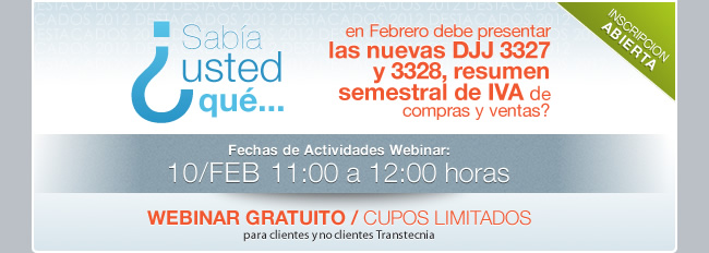 Transtecnia: CapacitaciON Line v&iacute;a Webinar - &iquest;Sab&iacute;a usted qu&eacute;?