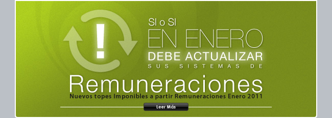 Si o si en Enero debe actualizar sus sistemas de Remuneraciones
