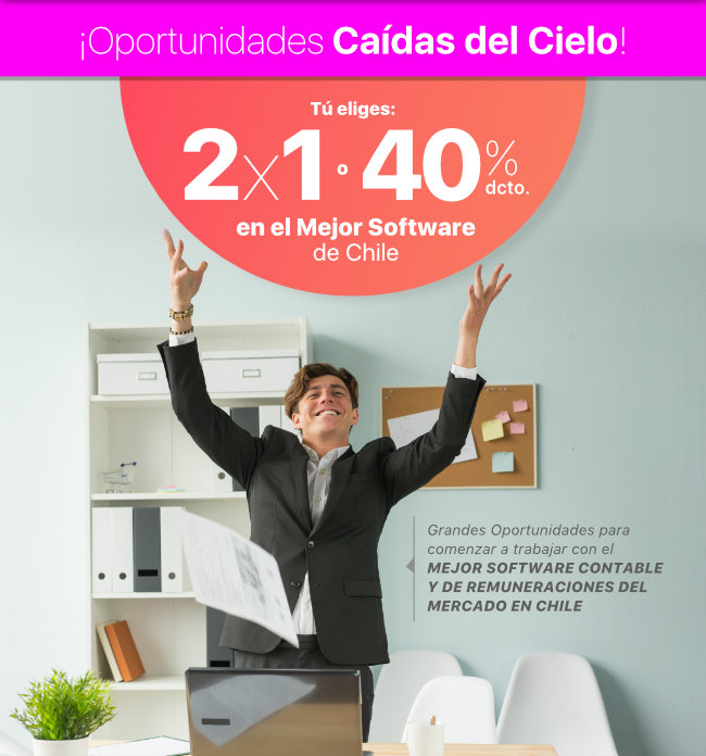 2x1 o 40% dcto en el mejor software de Chile