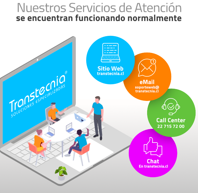 Nuestros Servicios de Atención funcionando normalmente