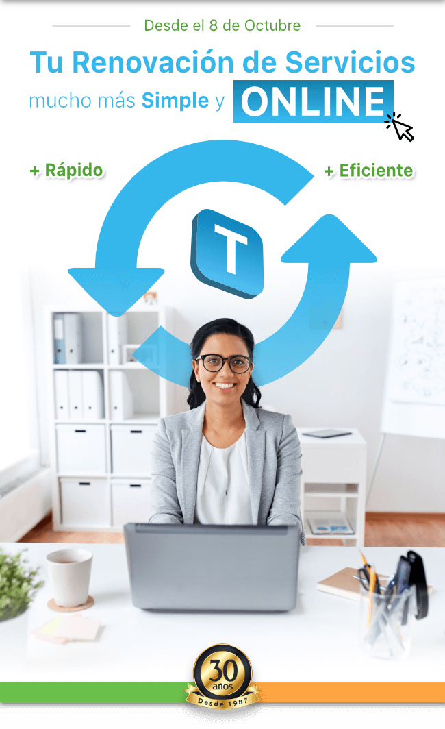 Renovar tus Servicios será más simple y ONLINE