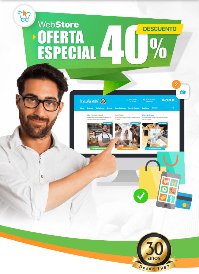 Oferta Especial WebStore 40% dscto