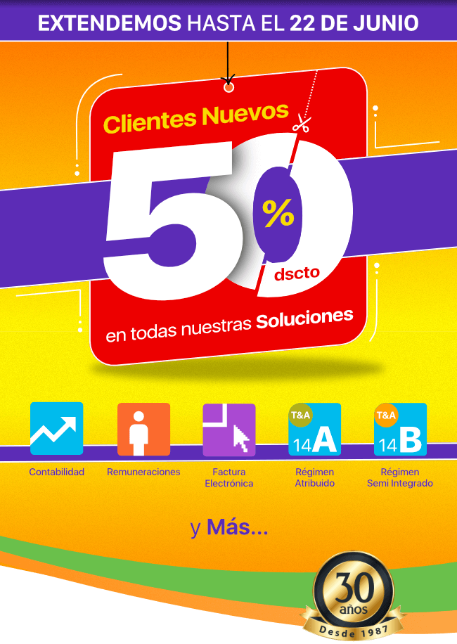 Clientes Nuevos 50% de descuento