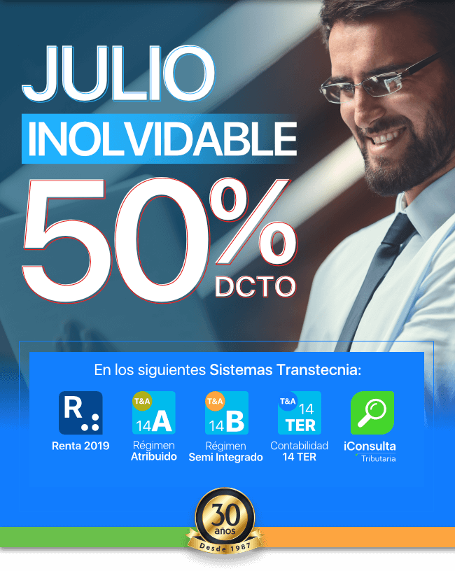 Julio Inolvidable 50% de dscto
