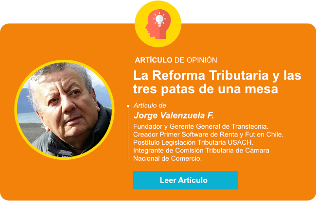 La Reforma Tributaria y las tres patas de una mesa La Reforma Tributaria y las tres patas de una mesa