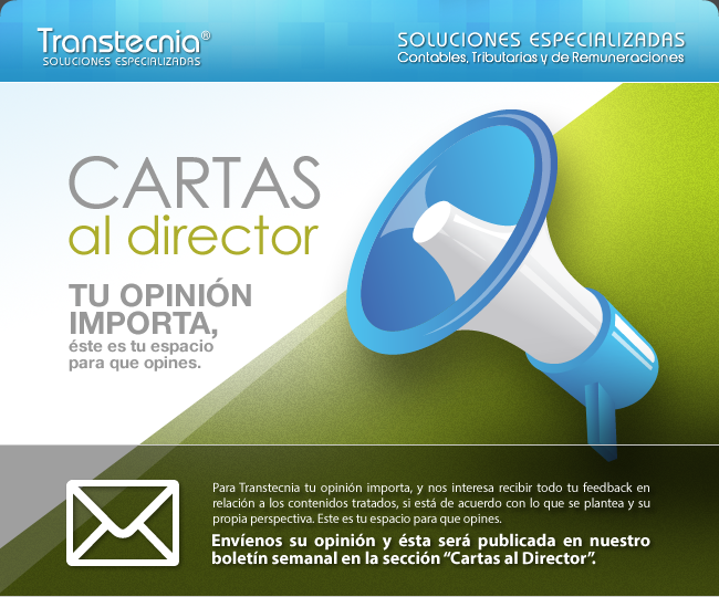 Cartas al Director de Boletines Informativos Transtecnia